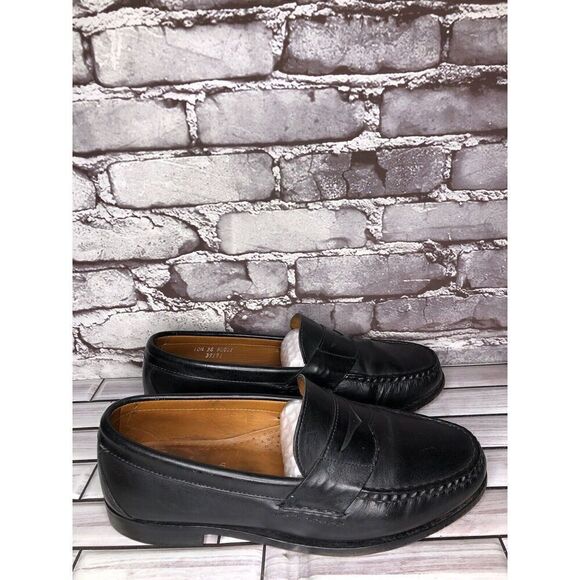 Allen Edmonds Cavanaugh Black Leather Handcrafted Penny Loafers Men’s 10.5 3E US - Picture 5 of 16